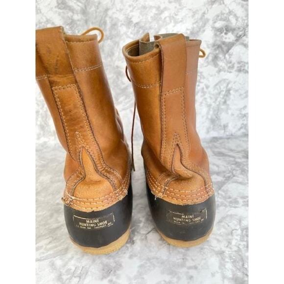 L.L. Bean Maine Hunting Shoes Boots Sz 13M Sherpa Liners Archival Vintage 1960s main image 12